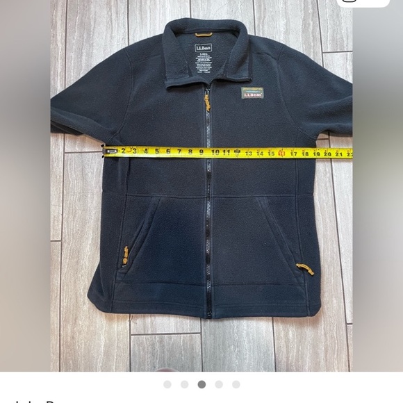 LL Bean Mountain Classic Fleece Full Zip Black Small - Picture 3 of 4
